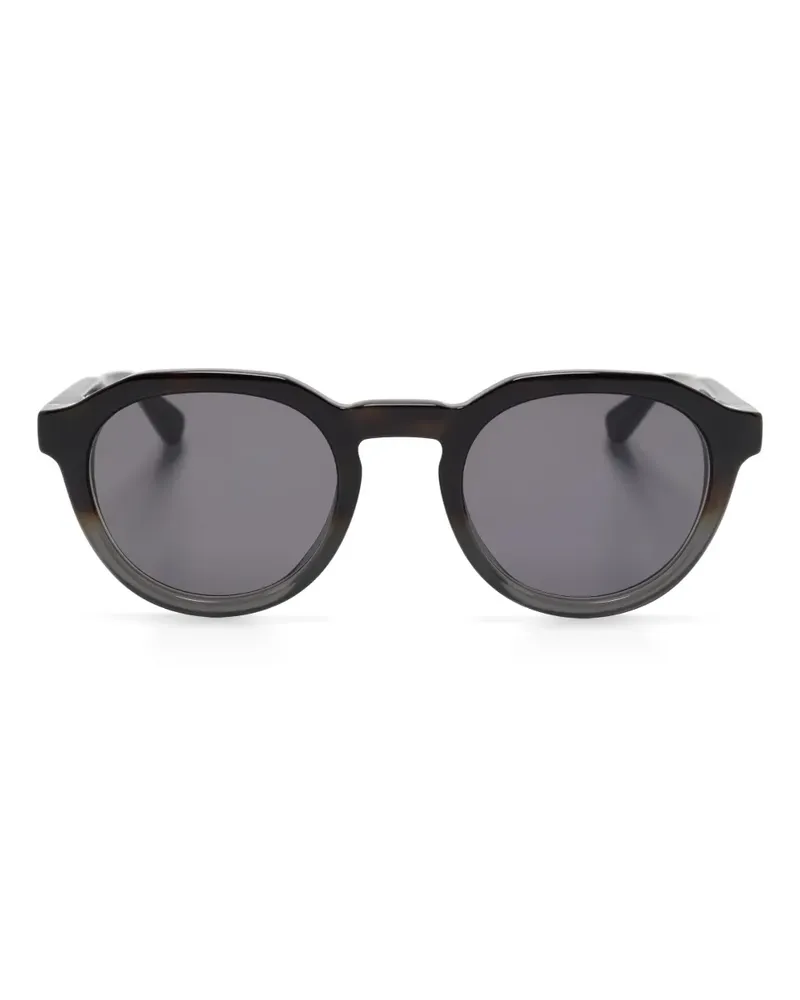 Mykita Sonnenbrille mit rundem Gestell - Schwarz Schwarz