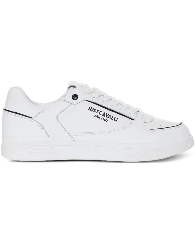 Just Cavalli Sneakers mit Logo-Print - Weiß Weiß