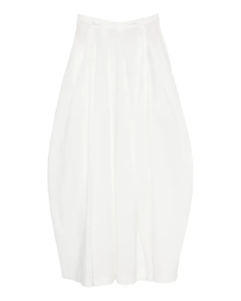 Jucca pleated maxi skirt - Weiß Weiß