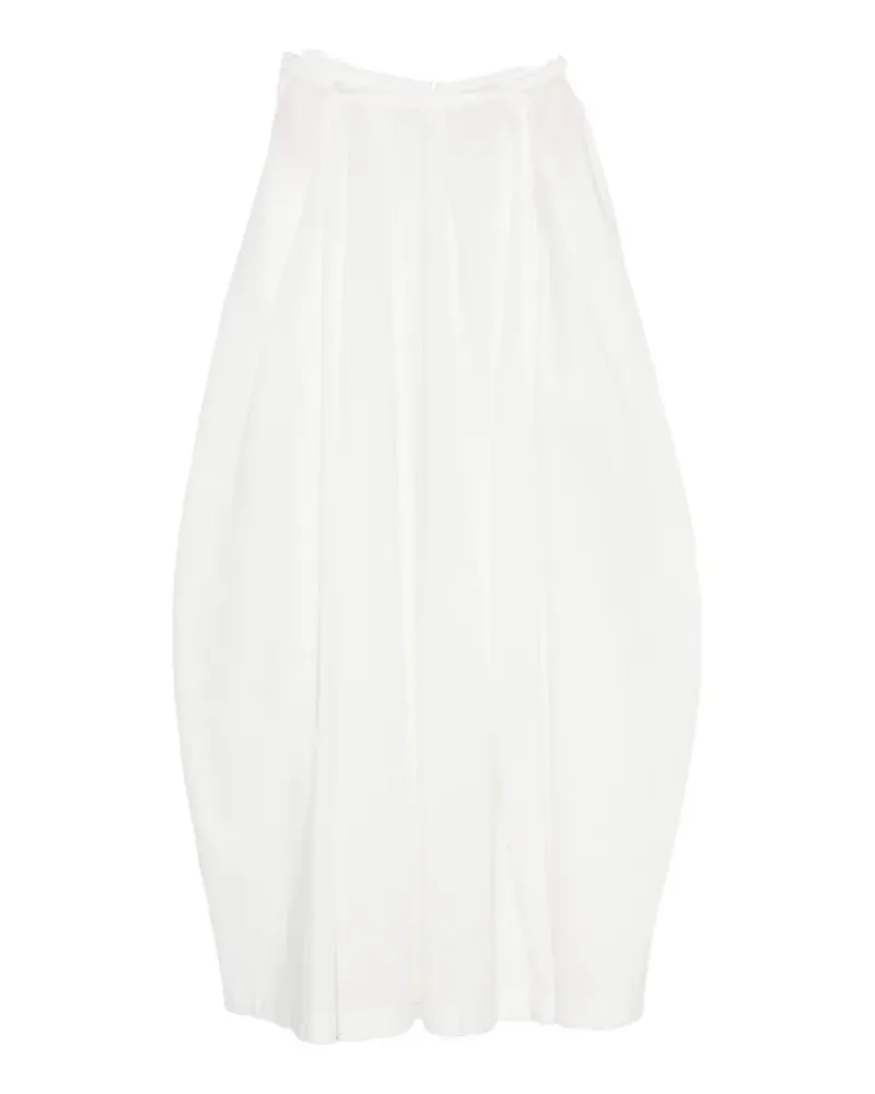Jucca pleated maxi skirt - Weiß Weiß