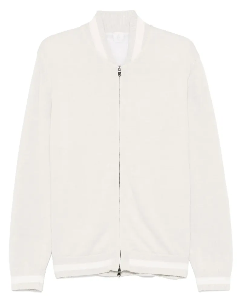 Eleventy Cardigan mit Baseball-Kragen - Nude Nude