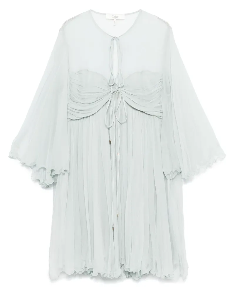 Chloé Midikleid mit Falten - Grün Grün