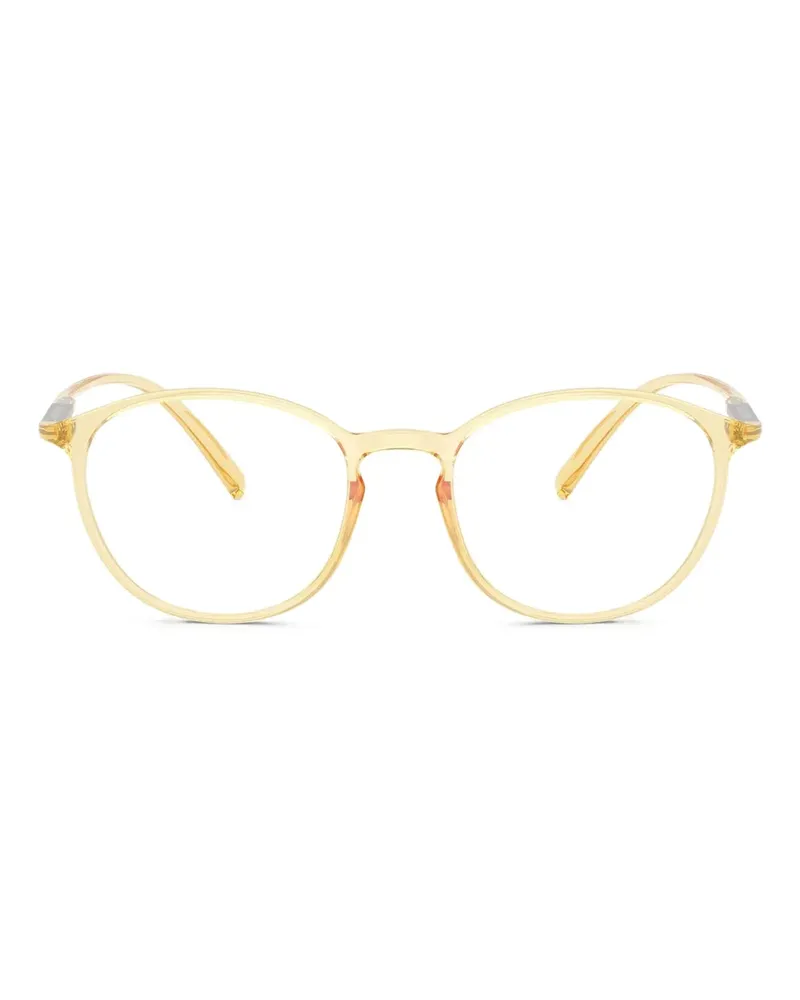 Giorgio Armani Brille mit rundem Gestell - Gelb Gelb