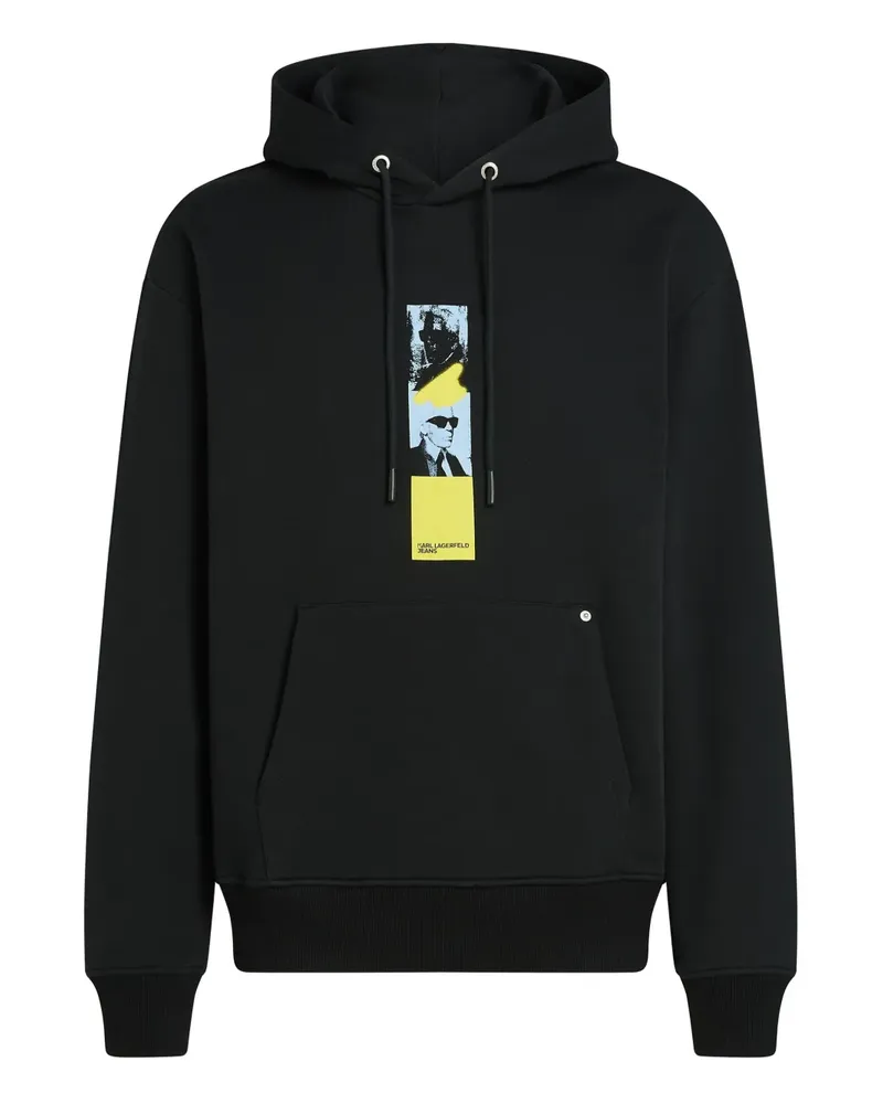 Karl Lagerfeld Repeated Karl Hoodie - Schwarz Schwarz