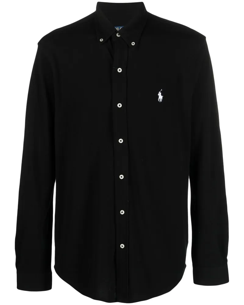 Ralph Lauren Polo Pony Button-down-Hemd - Schwarz Schwarz