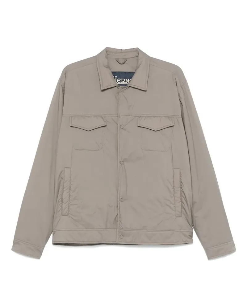 Herno Gefütterte Hemdjacke - Grau Grau
