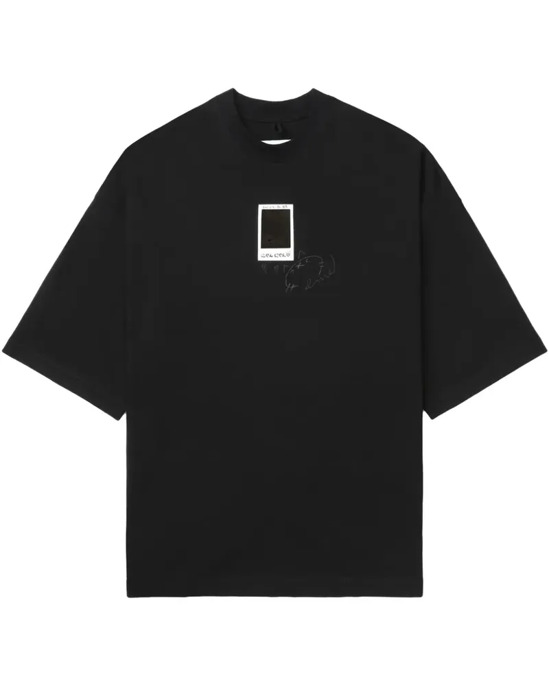 Doublet T-Shirt mit Logo-Print - Schwarz Schwarz