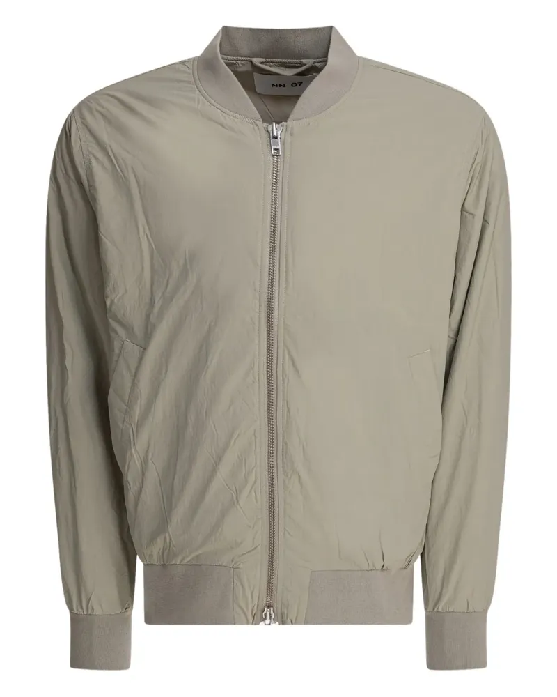 NN 07 Bomberjacke mit Reißverschluss - Grau Grau