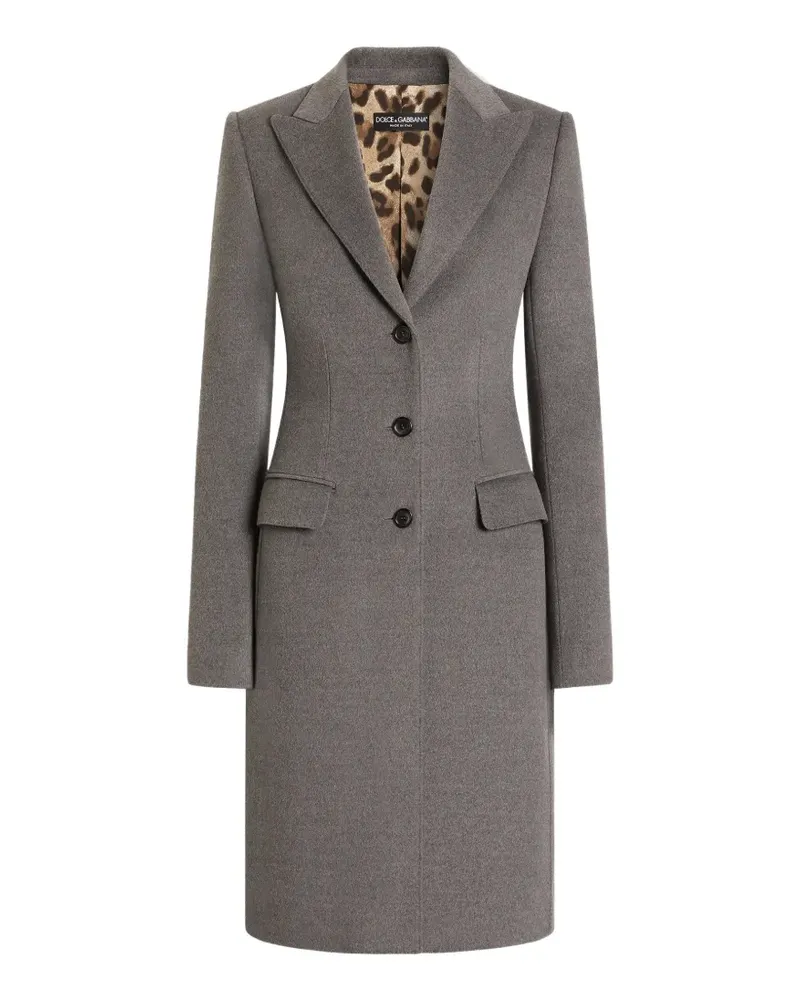 Dolce & Gabbana Einreihiger Mantel - Grau Grau