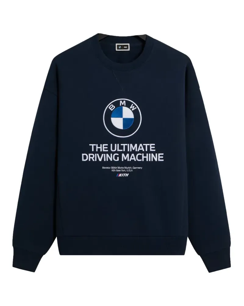 KITH x BMW Quote Sweatshirt mit Logo - Blau Blau