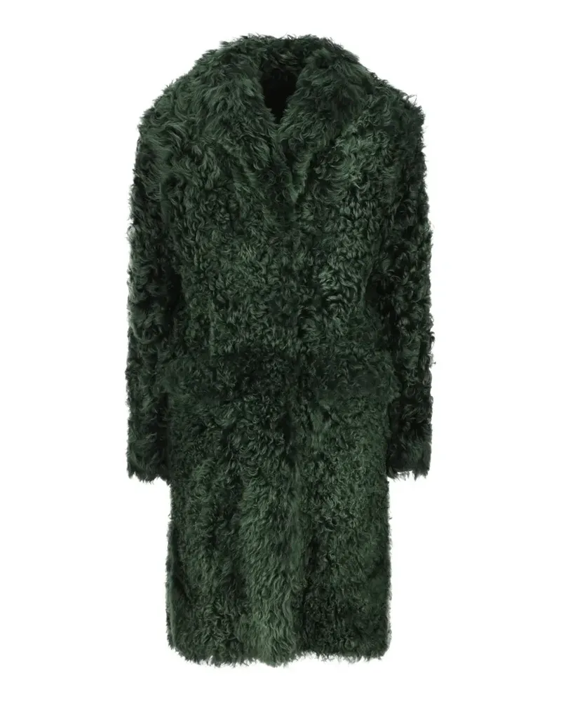 Prada shearling coat - Grün Grün