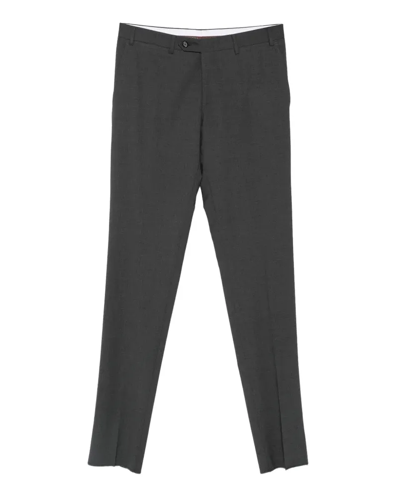 Canali pressed-crease tailored trousers - Grau Grau