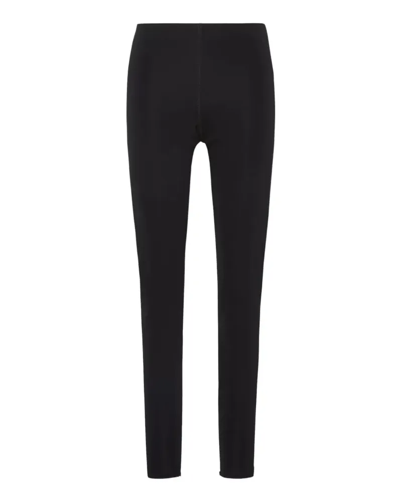 SPORTMAX high-shine slim-fit trousers - Schwarz Schwarz
