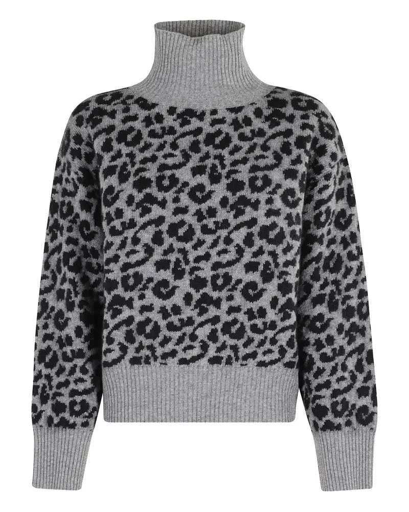 Federica Tosi Pullover mit Leoparden-Print - Grau Grau