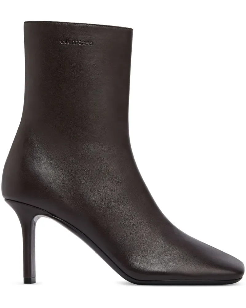Courrèges Stiefeletten mit eckiger Kappe - Braun Braun