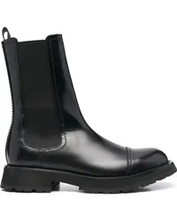 Alexander McQueen Chelsea-Boots mit Glanzoptik Schwarz