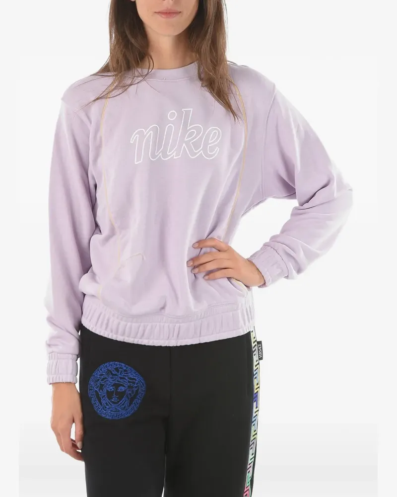 Nike Sweatshirt mit Logo-Print - Violett Violett