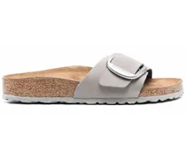 Madrid Pantoletten mit Schnalle - Grau