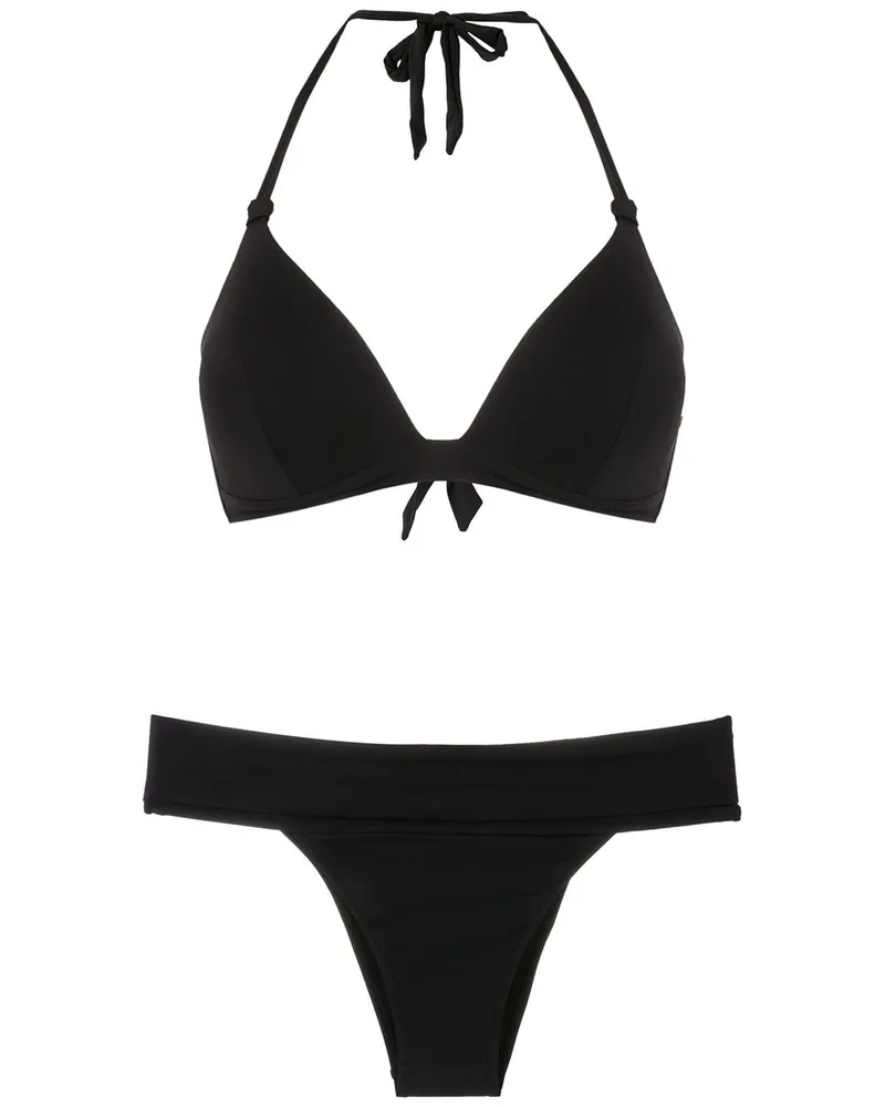 Amir Slama Bikini mit Knoten - Schwarz Schwarz