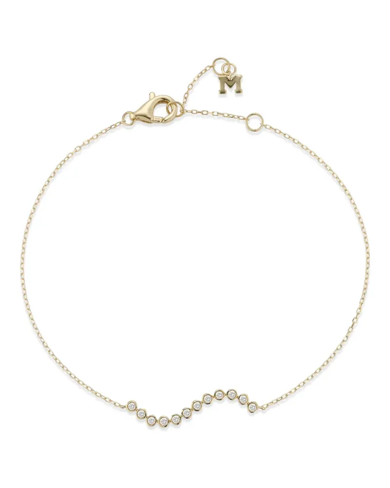 MATEO 14kt Gelbgoldarmband mit Diamant Gold