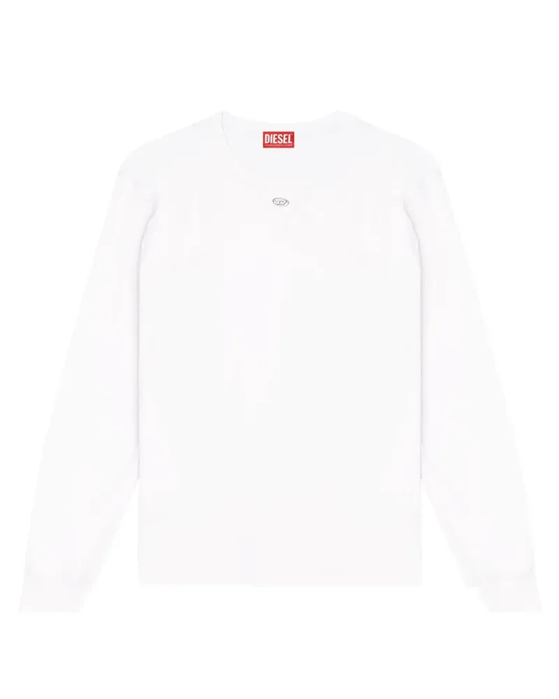 Diesel T-Madjust Langarmshirt - Weiß Weiß