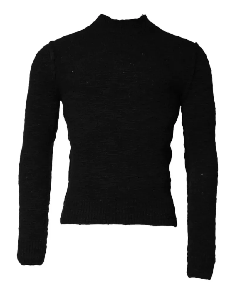 Dolce & Gabbana Strick-Pullover mit Stehkragen - Schwarz Schwarz