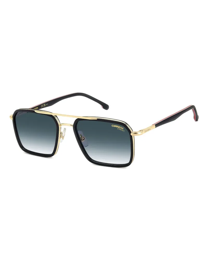 Carrera Sonnenbrille mit geometrischem Gestell - Schwarz Schwarz