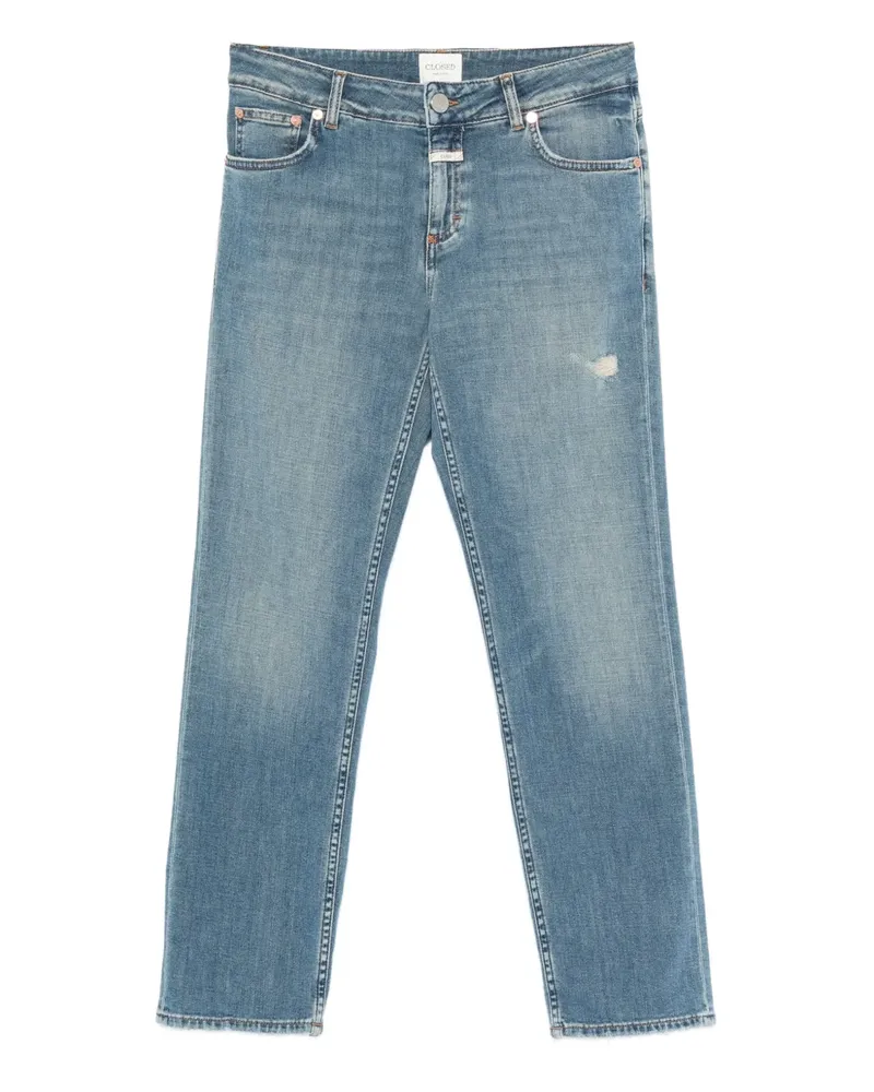 Closed Gerade Jeans im Distressed-Look - Blau Blau
