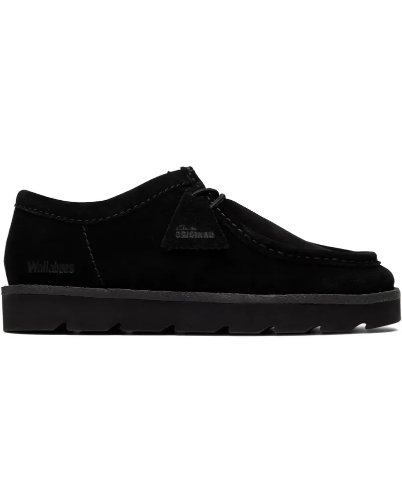 Clarks Meare Walla Schnürstiefel aus Wildleder - Schwarz Schwarz