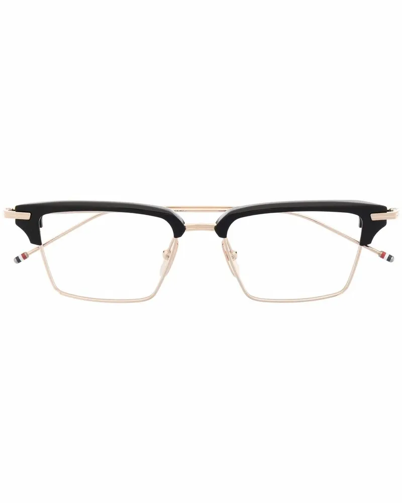 Thom Browne Brille mit eckigem Gestell - Gold Gold
