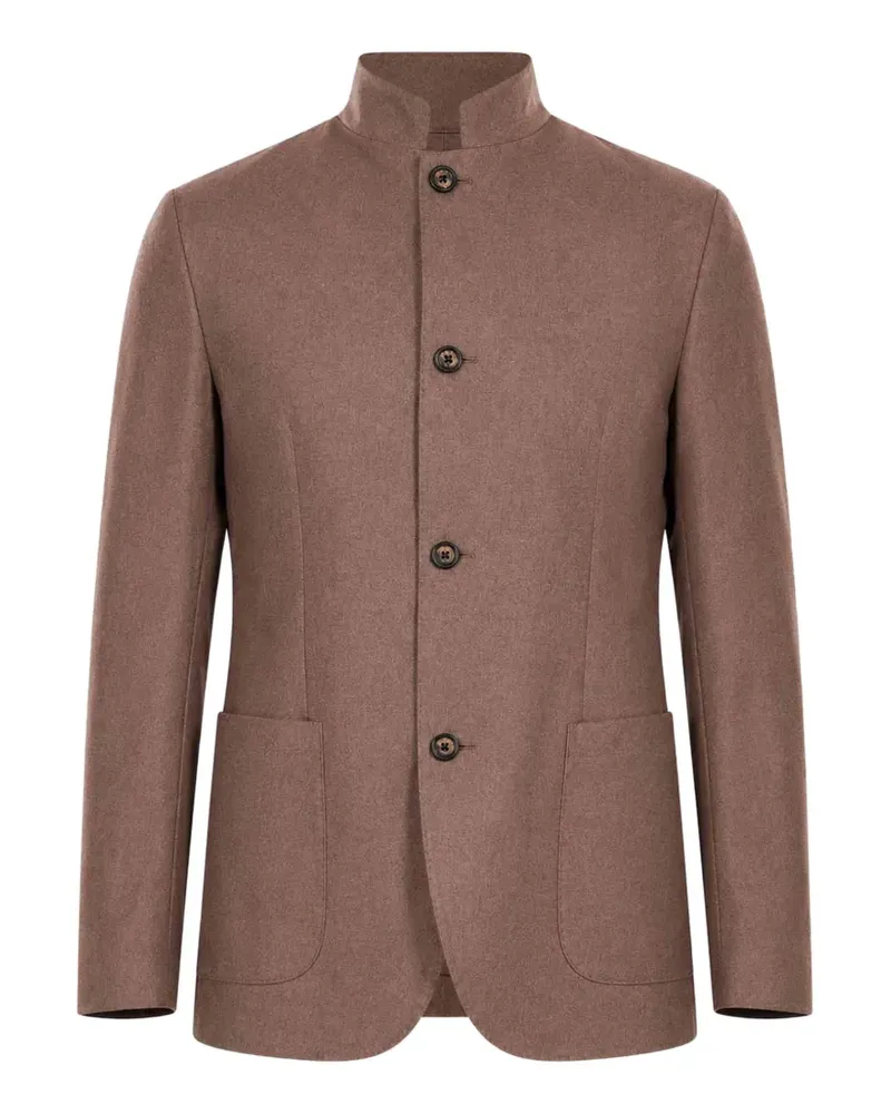 Eleventy mandarin-collar single-breasted suit - Braun Braun