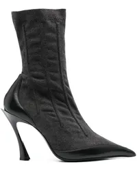 Thierry Mugler Stiefel mit Corsage 95mm Schwarz