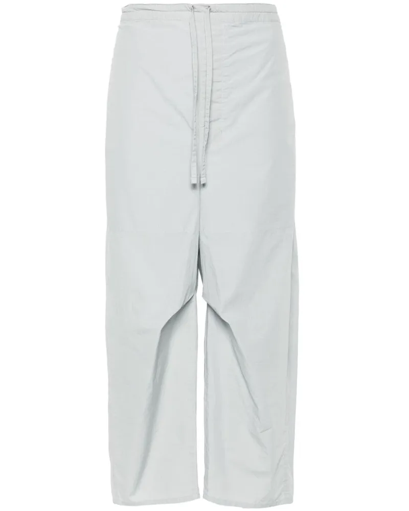 Christophe Lemaire Cropped-Hose mit Kordelzug - Grau Grau