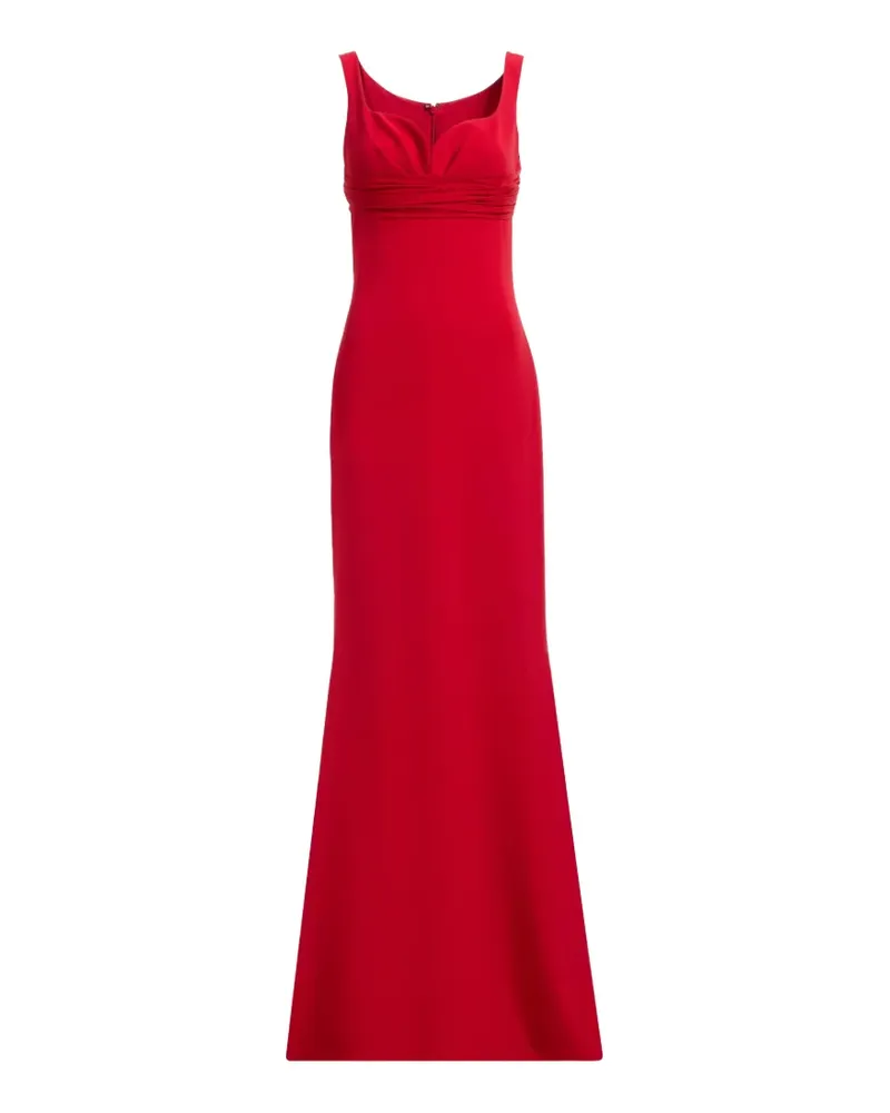 Elie Saab Gerafftes Maxikleid - Rot Rot