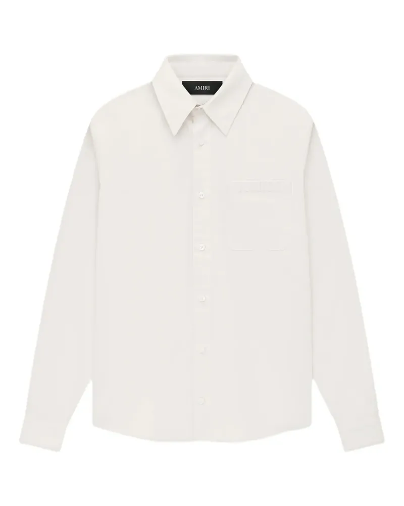 Amiri Langärmeliges Hemd mit Brusttasche - Weiß Weiß