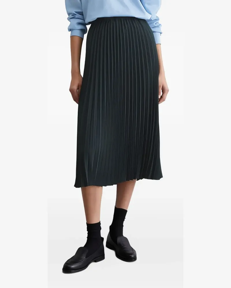 Marc O'Polo Midirock mit Falten - Blau Blau