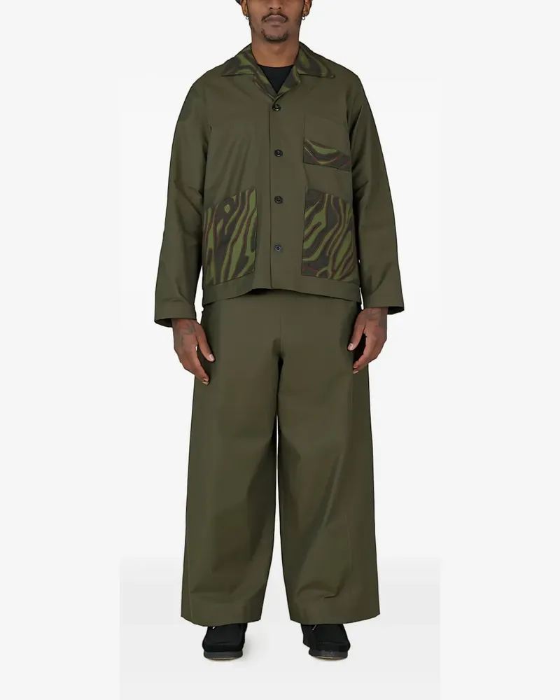Nicholas Daley wide-leg trousers - Grün Grün