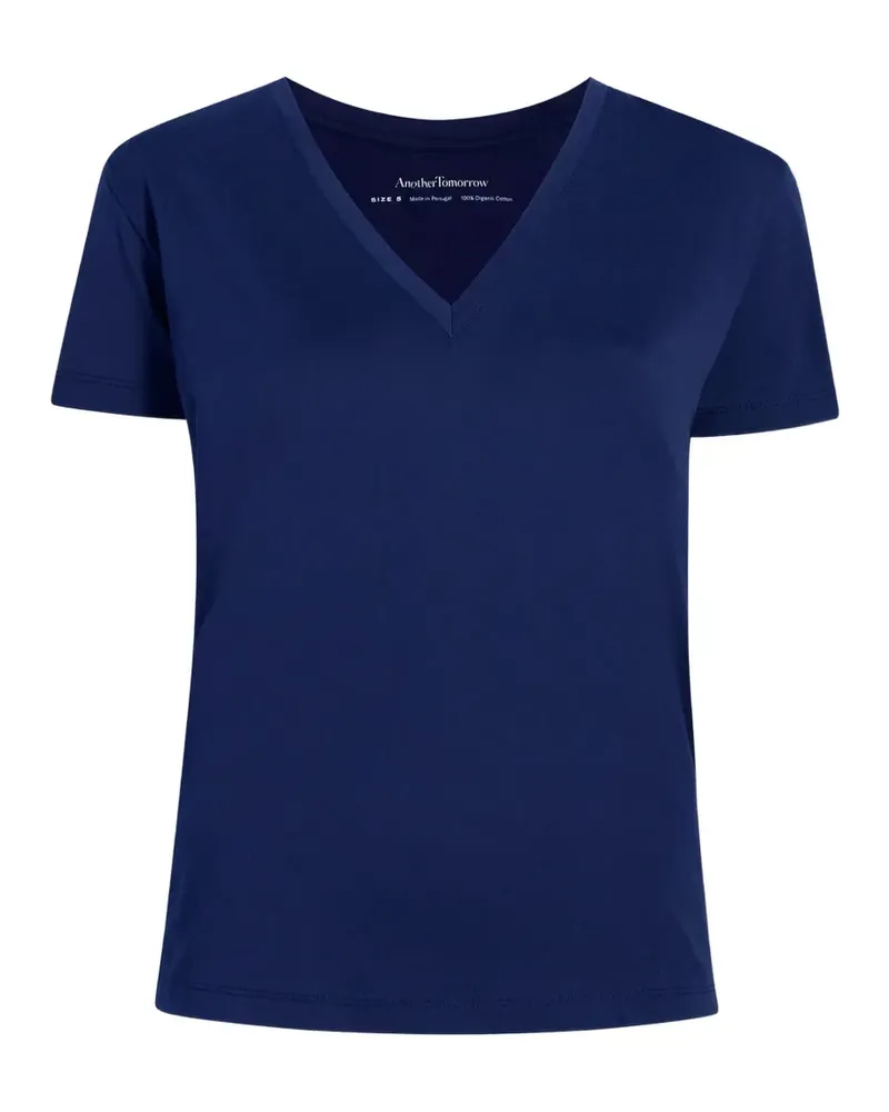 Another Tomorrow V-neck T-shirt - Blau Blau