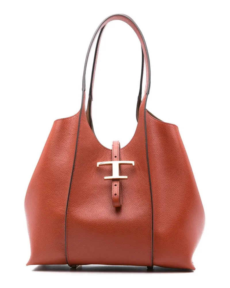 TOD'S Kleine T Timeless Schultertasche - Braun Braun