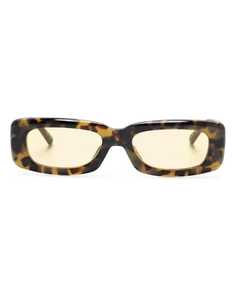 Linda Farrow x Attico Mini Marfa Sonnenbrille - Braun Braun