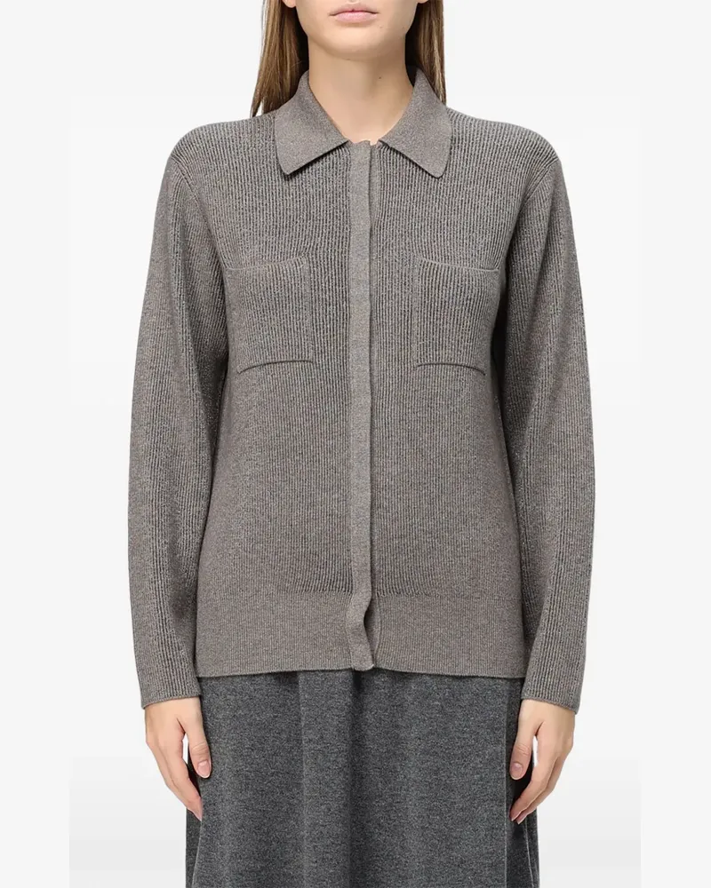 Fabiana Filippi ribbed-knit shirt - Grau Grau