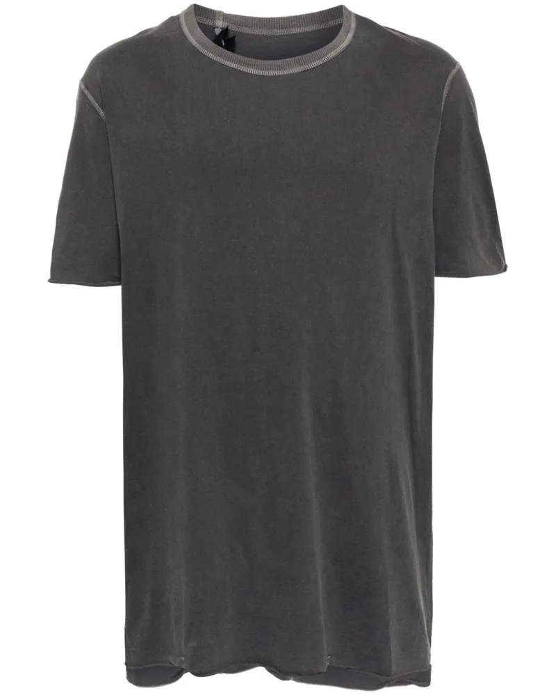 Boris Bidjan Saberi T-Shirt mit Raglanärmeln - Grau Grau
