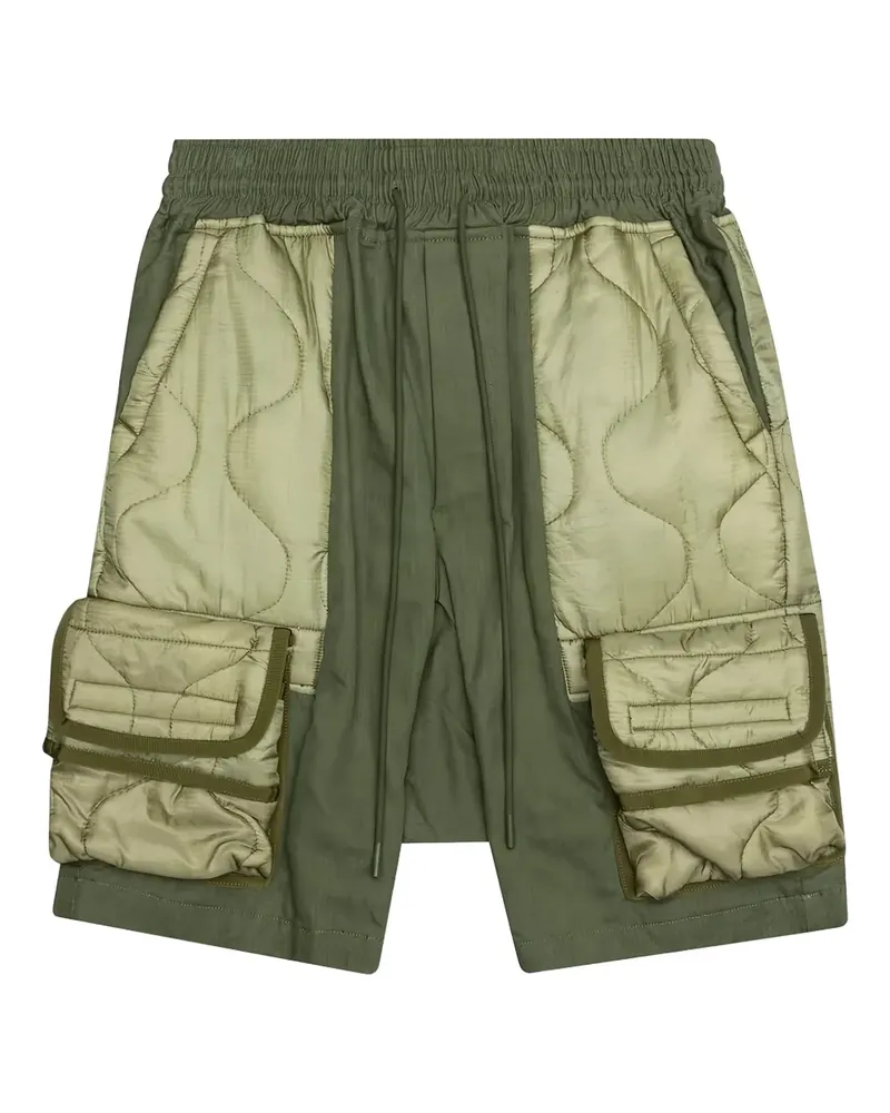 READYMADE Gesteppte Cargo-Shorts - Grün Grün