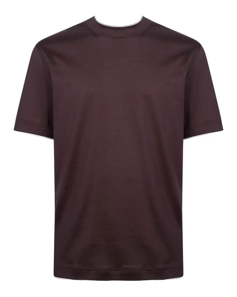 Eleventy T-Shirt mit rundem Ausschnitt - Rot Rot