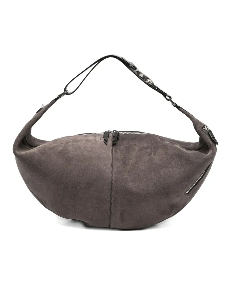 Christophe Lemaire Große Quiver Clip Schultertasche - Grau Grau