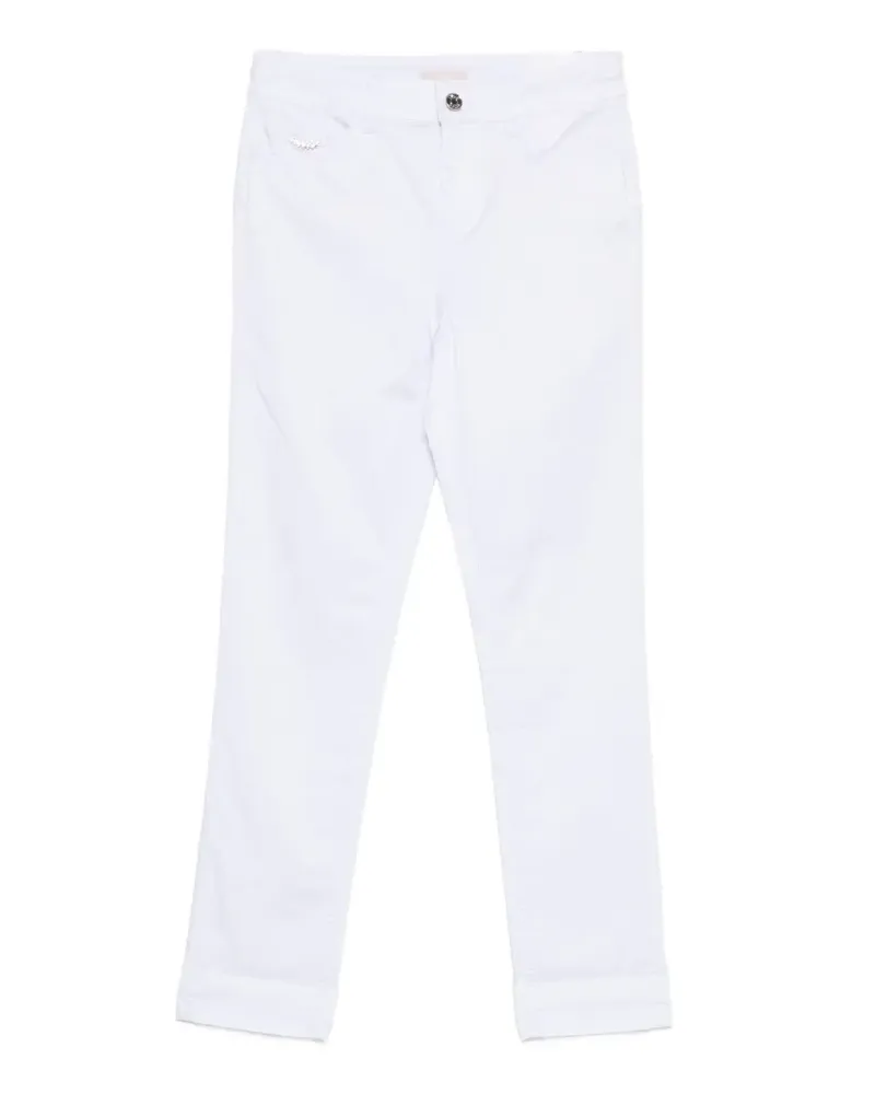 Liu Jo belt-loop buttoned trousers - Weiß Weiß