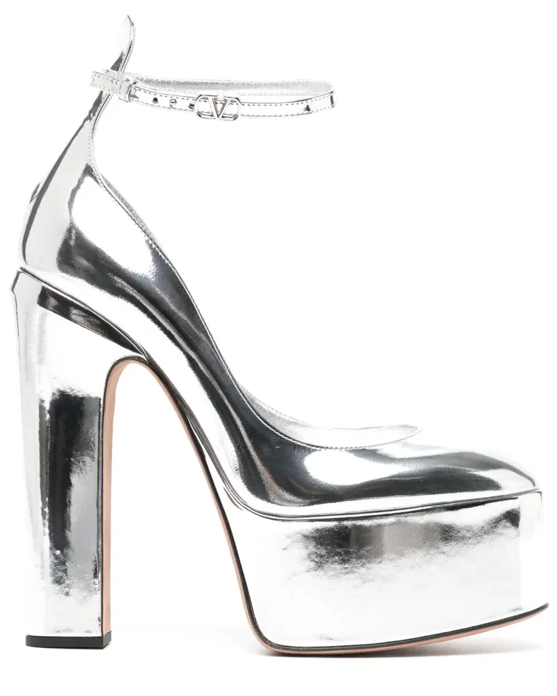 Valentino Garavani Metallische Pumps 160mm - Silber Silber