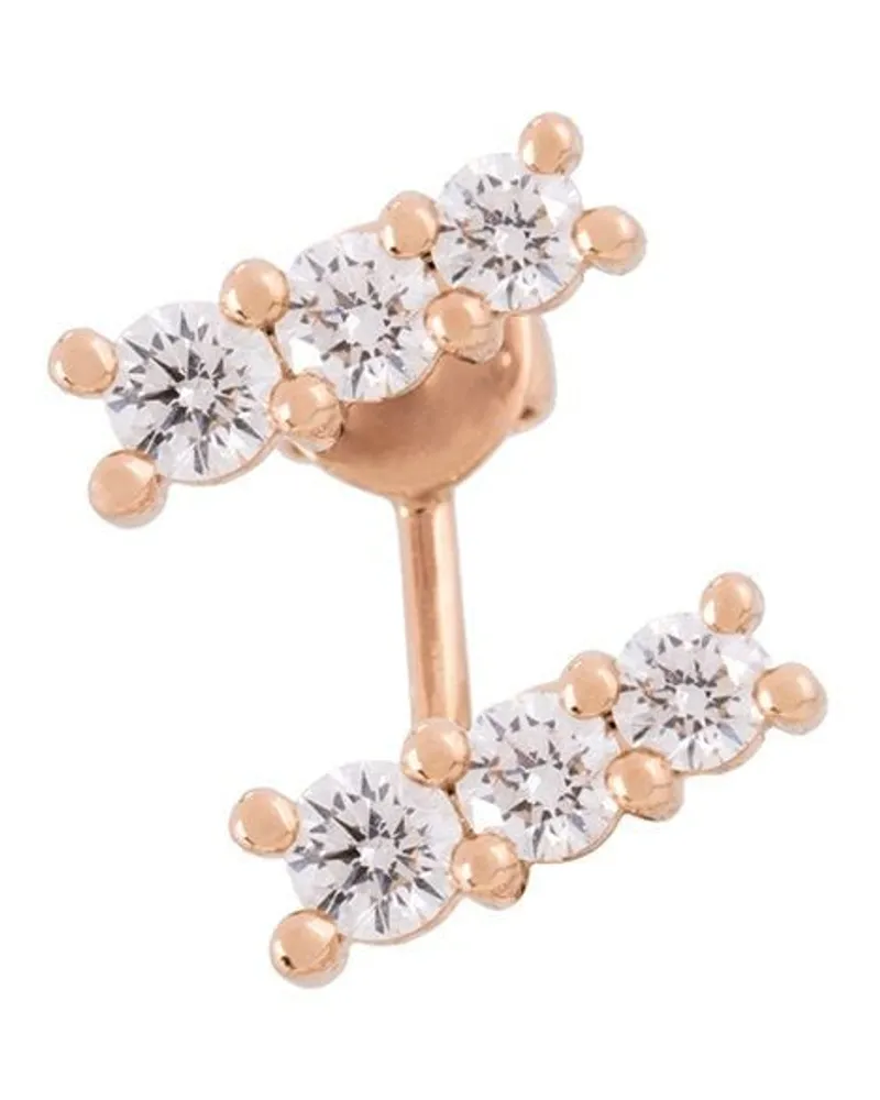 Alinka 18kt 'Lara' Rotgoldohrring mit Diamanten - Metallic Metallic