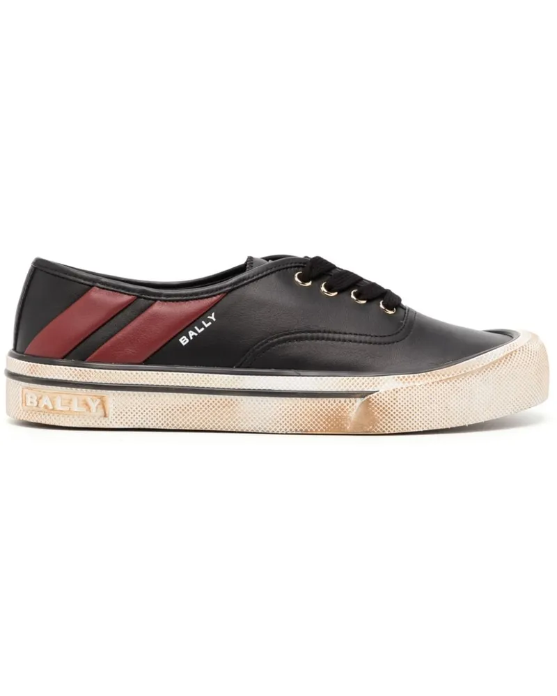 Bally Sneakers mit Logo-Print - Schwarz Schwarz