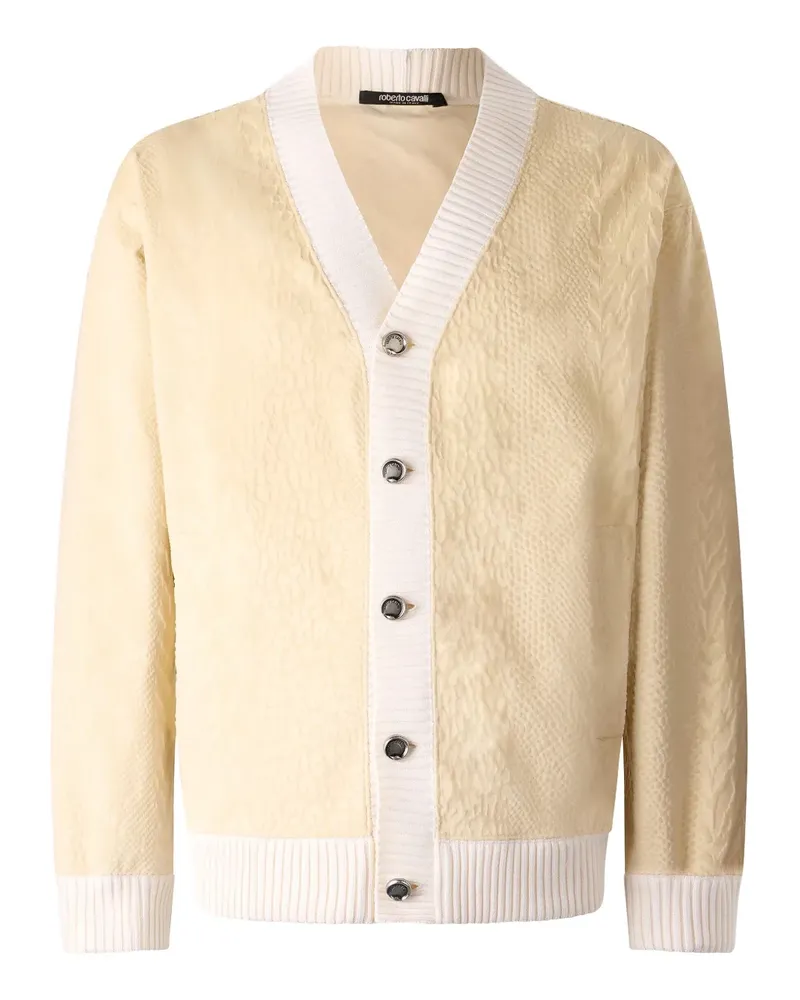 Roberto Cavalli Cardigan mit Python-Print - Nude Nude